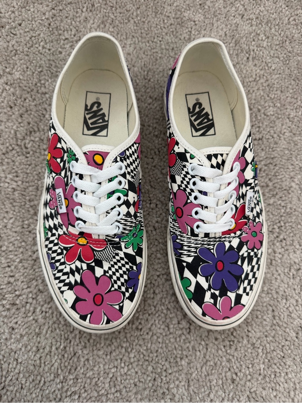 Vans Floral Checkerboard Authentics - Picture 7 of 7